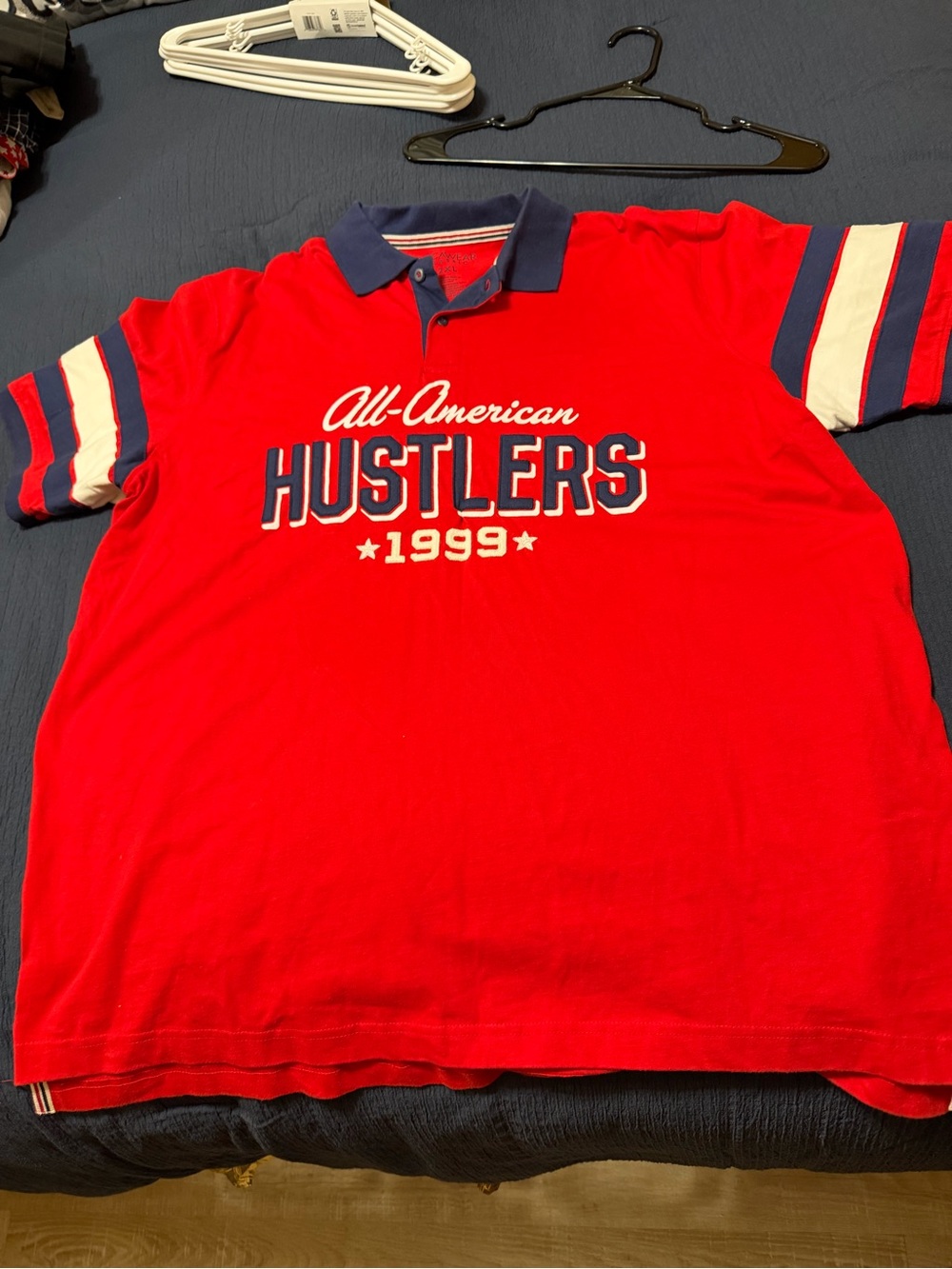 All-American Hustlers 1999 Red Polo with Navy Trim RocoWear